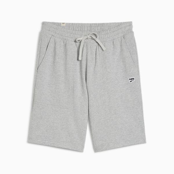 DOWNTOWN Relaxed Shorts Unisex, Light Gray Heather, large-MEX