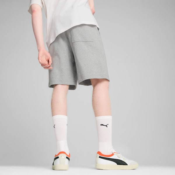 DOWNTOWN Relaxed Shorts Unisex, Light Gray Heather, large-MEX