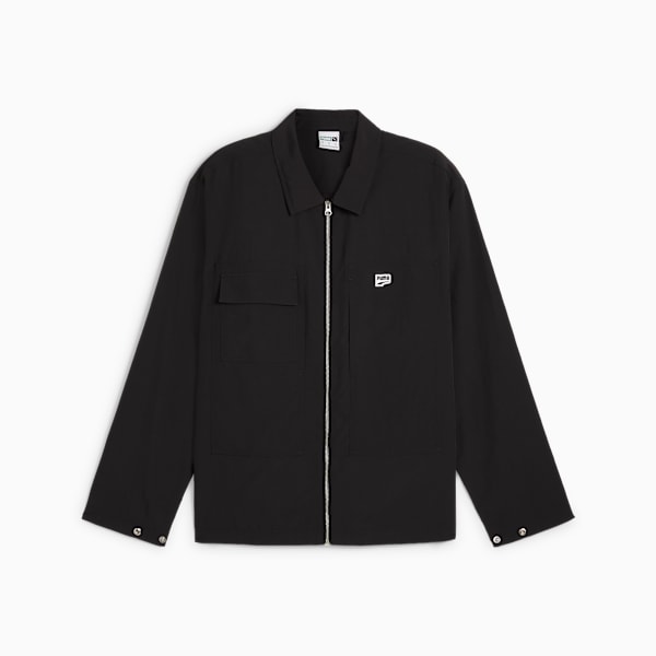 DOWNTOWN Relaxed Shirt Men, PUMA Black, large-MEX