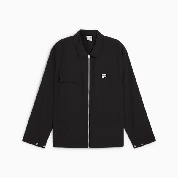 DOWNTOWN Relaxed Shirt Men, PUMA Black, large-ZAF