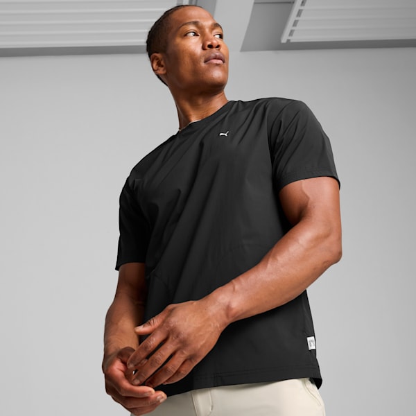 MMQ SPORT Woven Tee Men, PUMA Black, large-ZAF