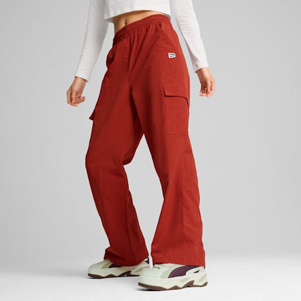 Pants cargo para mujer DOWNTOWN, Mars Red, large-MEX