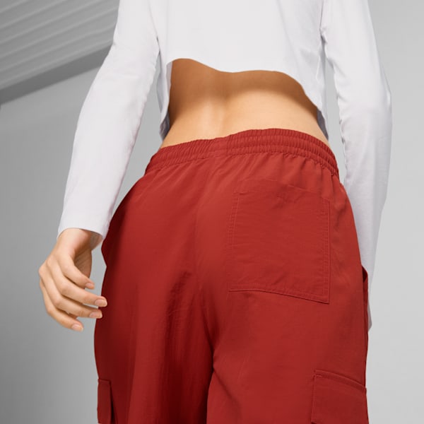 Pants cargo para mujer DOWNTOWN, Mars Red, large-MEX