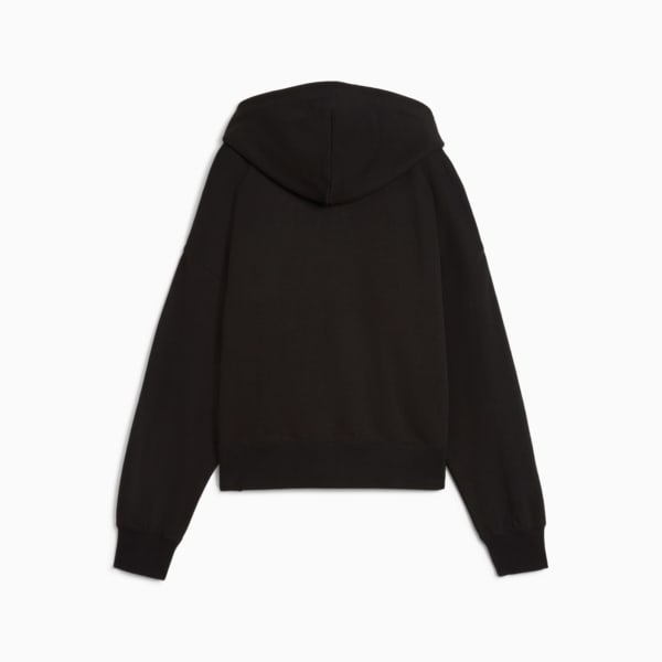 DOWNTOWN Oversized Hoodie Women, PUMA Black, large-ZAF