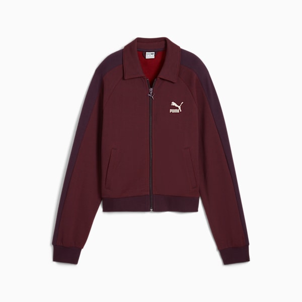 T7 Track Jacket Women, Midnight Plum, large-MEX