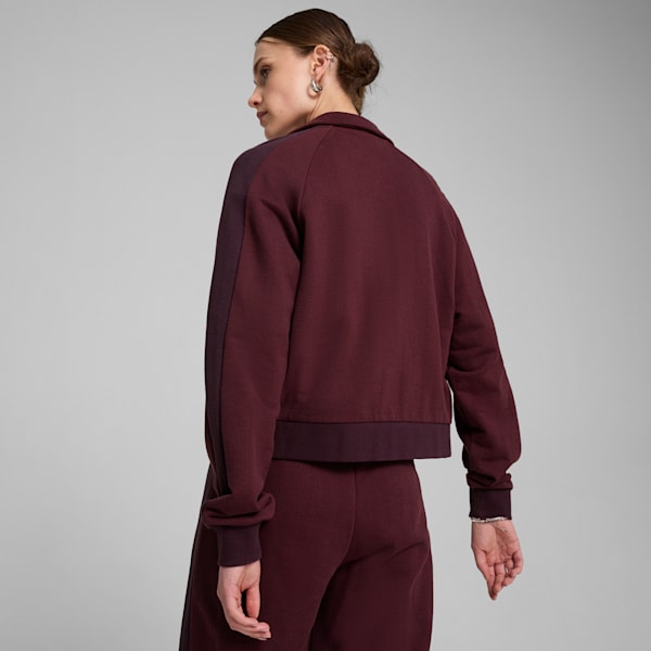 T7 Track Jacket Women, Midnight Plum, large-MEX