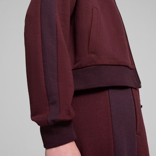 T7 Track Jacket Women, Midnight Plum, large-MEX