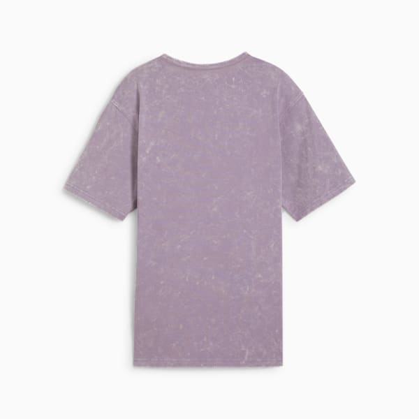 DARE TO Relaxed Washed Tee Women, Pale Plum, large-ZAF