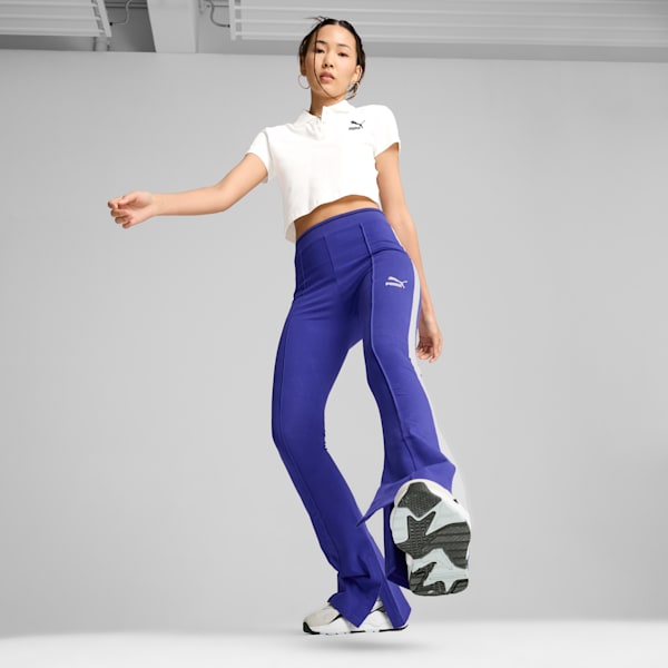 Leggings T7 acampanados para mujer, Lapis Lazuli, large-ARG