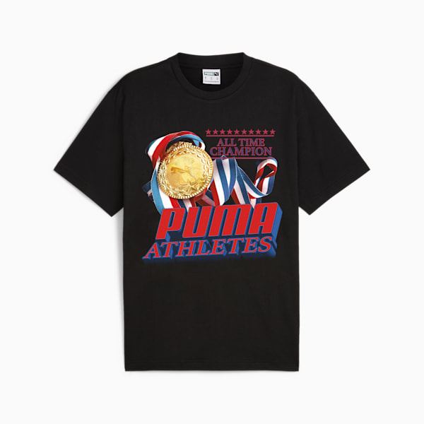 GRAPHICS MEDAL Tee Unisex, PUMA Black, large-ZAF