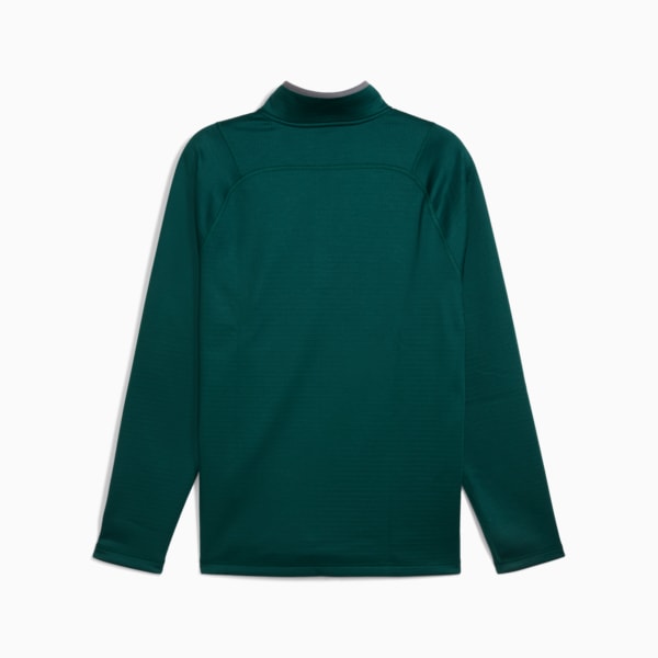 Waffle Fleece Golf Quarter-Zip Men, Dark Myrtle, large-ZAF