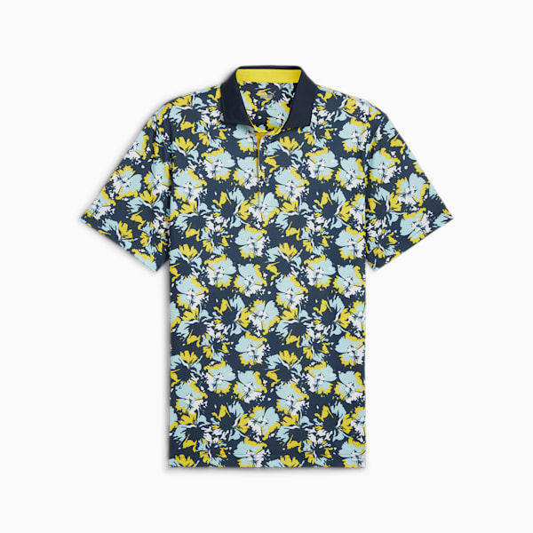Pique Borrego Golf Polo Men, Deep Navy-Silver Sky, large-ZAF