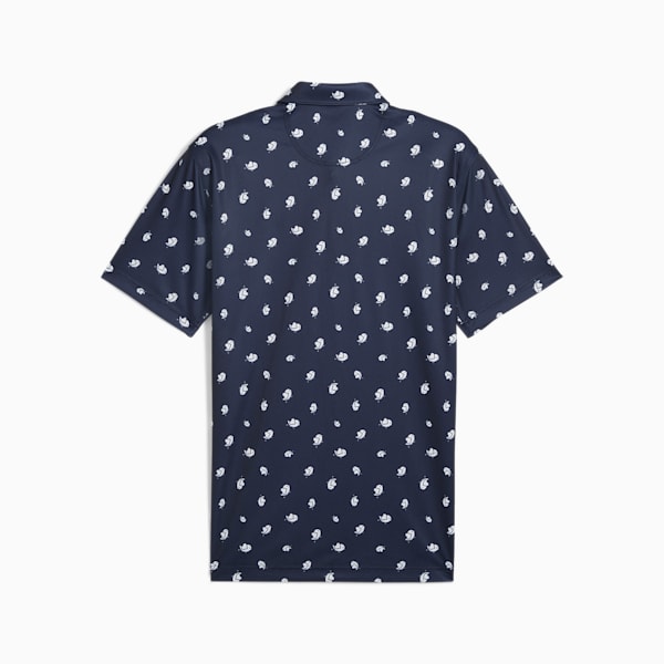 Pure Love Birdies Golf Polo Men, Deep Navy-White Glow, large-ZAF