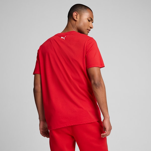 Camiseta Scuderia Ferrari Race Tonal Shield para hombre, Rosso Corsa, large-MEX
