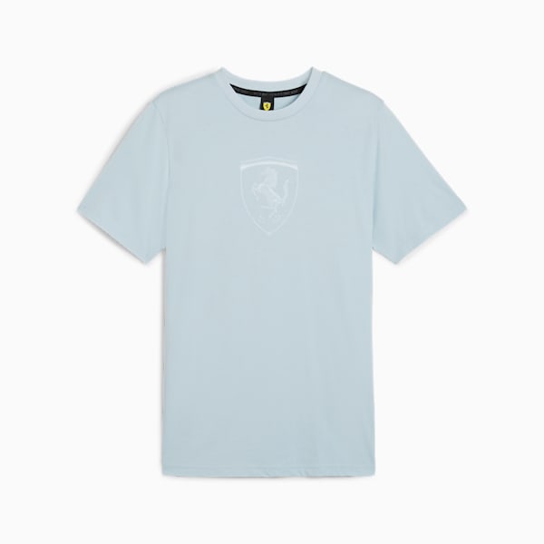 Scuderia Ferrari Race Tonal Shield Tee Men, Frosted Dew, large-ZAF