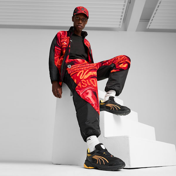 Scuderia Ferrari Race Neon Energy Fleece Pants Men, PUMA Black, large-ZAF