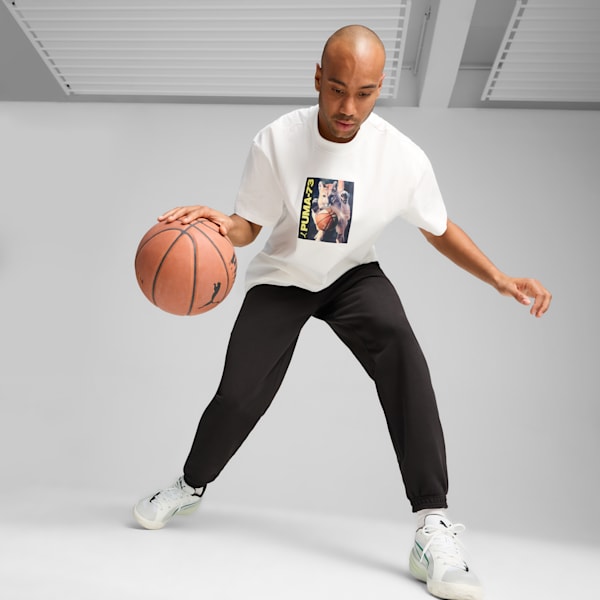 Banned from TV Basketball Tee Men, PUMA White, large-MEX