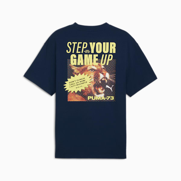 Step Up Your Game Basketball Tee Men, Club Navy, large-MEX