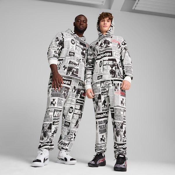 Jogging de basketball Media Day para hombre, PUMA Black-PUMA White, large-ARG