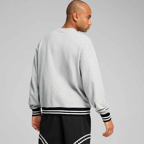 Buzo de basketball PUMA Champs para hombre, Light Gray Heather, large-ARG