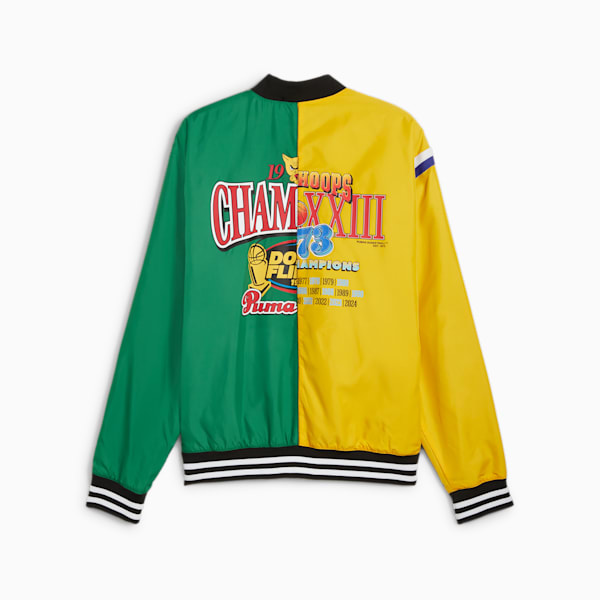 Crowd Craze Basketball Jacket Men, Yellow Sizzle, large-MEX