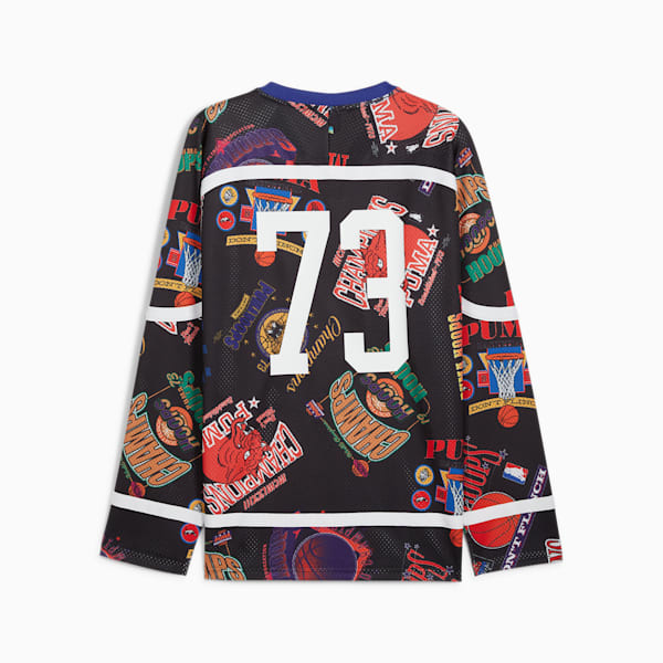 Bandwagon Basketball Jersey Men, PUMA Black-AOP, large-ZAF