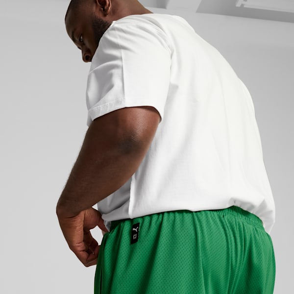 Crowd Craze Mesh Basketball Shorts Men, Archive Green, large-ZAF