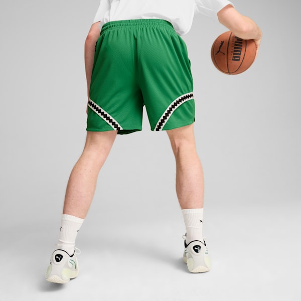 Crowd Craze Mesh Basketball Shorts Men, Archive Green, large-ZAF
