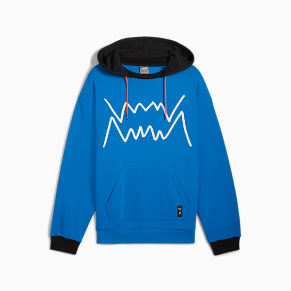 Buzo de basketball con capucha Jaws Core 2.0 para hombre, Racing Blue-PUMA Black, large-ARG