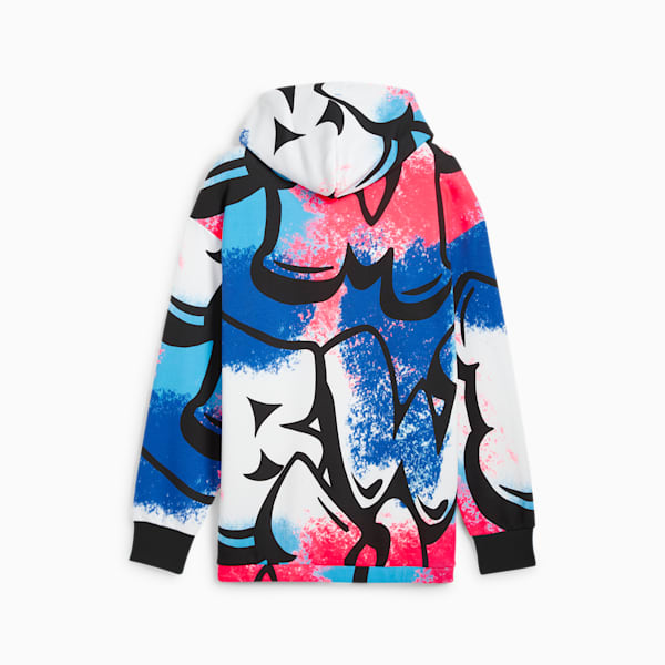 BMW M Motorsport Neon Energy Hoodie Men, PUMA White-AOP, large-ZAF