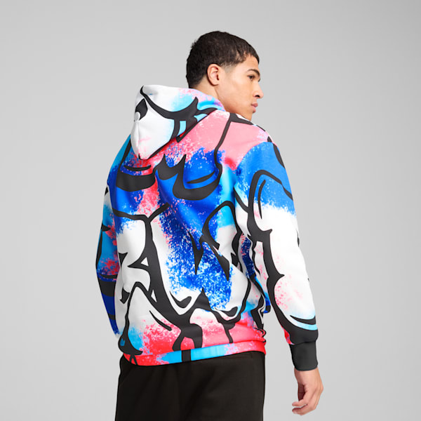 BMW M Motorsport Neon Energy Hoodie Men, PUMA White-AOP, large-ZAF