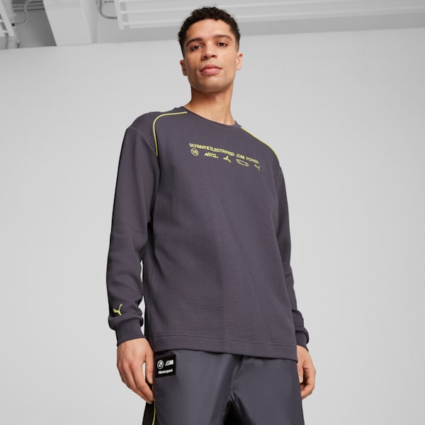 BMW M Motorsport Statement Long Sleeve Tee Men, Galactic Gray, large-ZAF