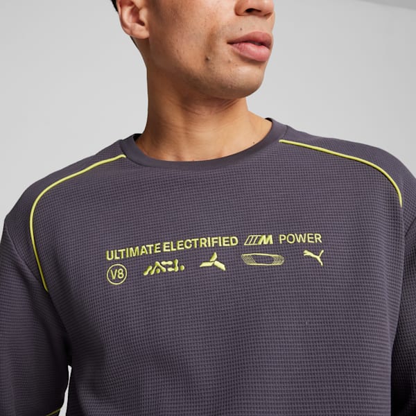 BMW M Motorsport Statement Long Sleeve Tee Men, Galactic Gray, large-ZAF
