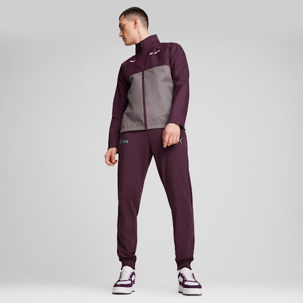 Mercedes-AMG Petronas F1 Core Woven Jacket Men, Midnight Plum, large-MEX