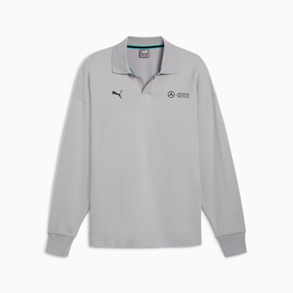 Mercedes-AMG Petronas F1® Long-sleeve Polo Men, Team Silver, large-ZAF