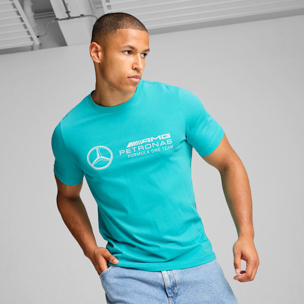 Mercedes-AMG Petronas F1® Essentials Logo Tee Men, Sheen Green, large-ZAF
