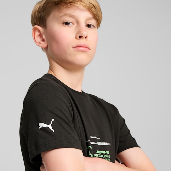 Mercedes-AMG Petronas F1® Logo Tee Youth, PUMA Black, large-ZAF