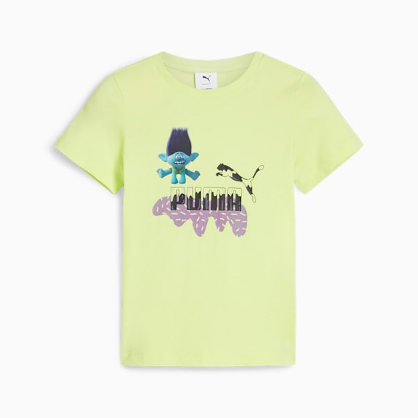 PUMA x TROLLS Tee Kids, Cool Cucumber, large-ZAF
