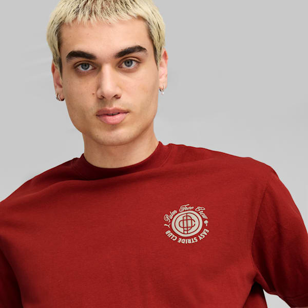Remera PUMA x PALM TREE CREW con estampa para hombre, Mars Red, large-ARG