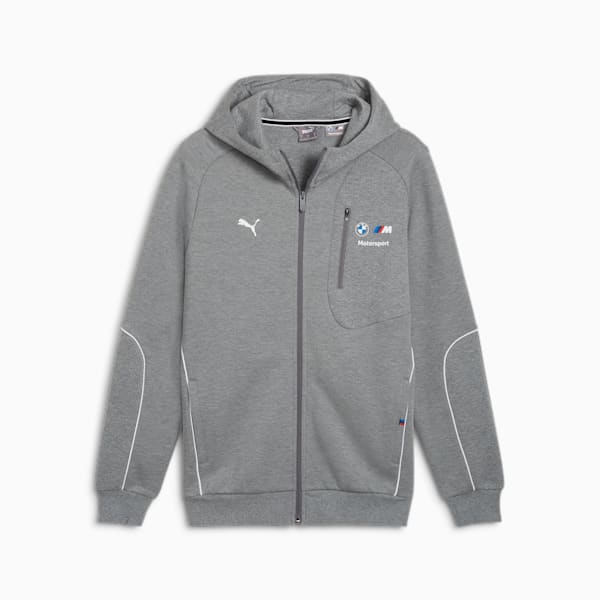 Campera con capucha BMW M Motorsport para hombre, Medium Gray Heather, large-ARG