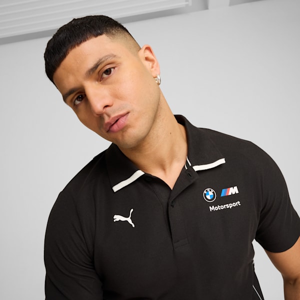 Remera polo BMW M Motorsport para hombre, PUMA Black, large-ARG