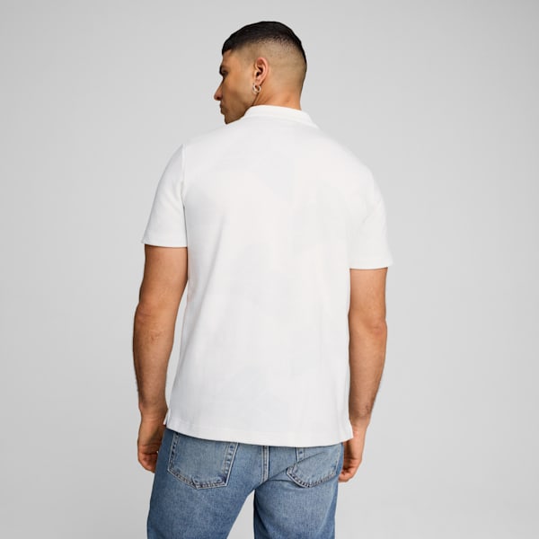 BMW M Motorsport Jacquard Polo Men, PUMA White, large-ZAF