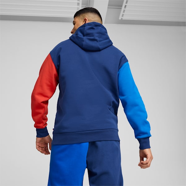 Buzo estampado con capucha BMW M Motorsport para hombre, Pro Blue-M Color, large-ARG
