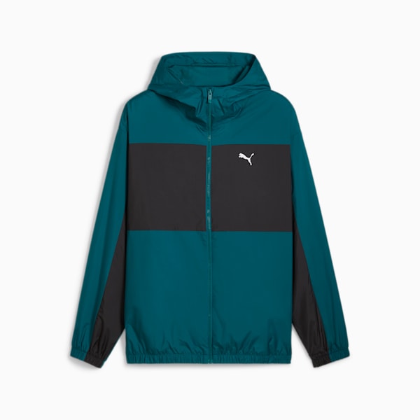 Campera rompeviento con forro de malla para hombre, Cold Green, large-ARG