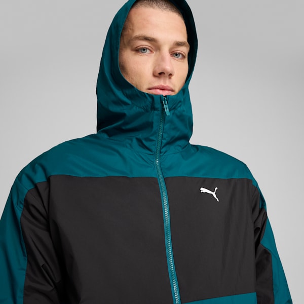 Campera rompeviento con forro de malla para hombre, Cold Green, large-ARG