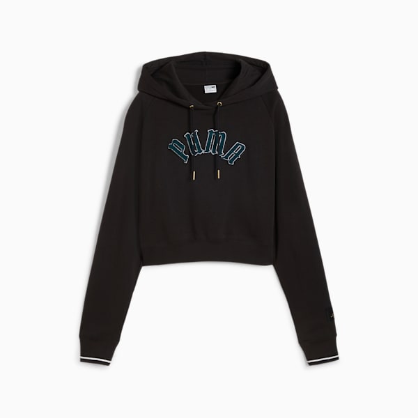 Buzo con capucha CLASSICS Relaxed para mujer, PUMA Black, large-ARG