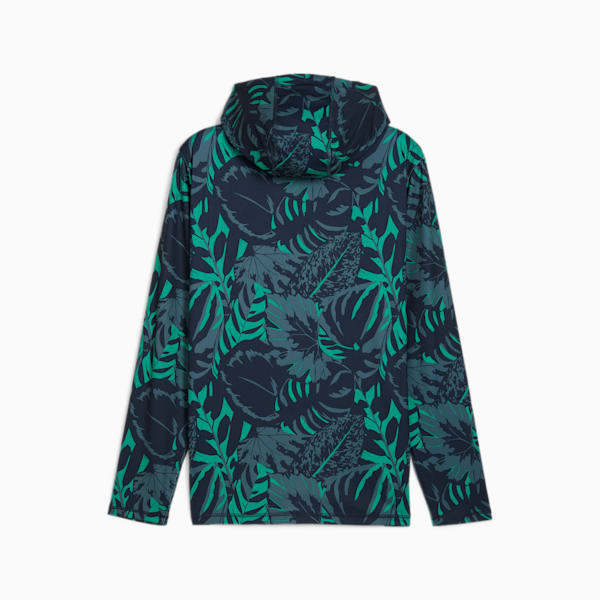 PUMA x PALM TREE CREW Palm Glitch Hoodie Men, Deep Navy-Sparkling Green, large-ZAF