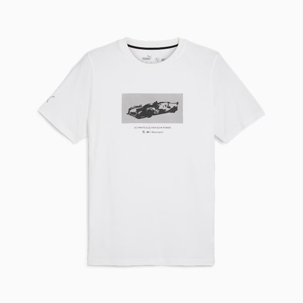 BMW M Motorsport ESS+ Graphic Tee Men, PUMA White, large-ZAF