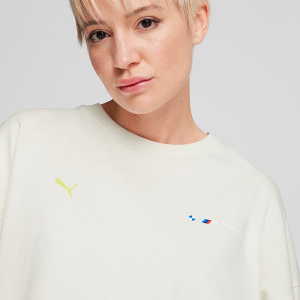 BMW M Motorsport Long Sleeve Graphic Tee Women, Vapor Gray, large-ZAF