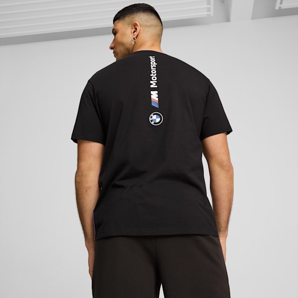 BMW M Motorsport ESS+ Logo Tee Men, PUMA Black, large-ZAF